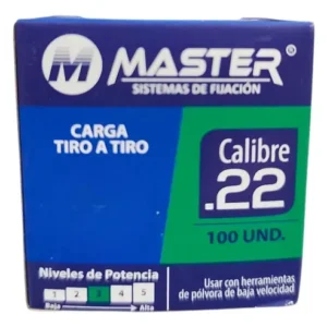FULMINANTE/SISTEMA DE FIJACION MASTER CALIBRE 22 (NIVEL DE POTENCIA 3)