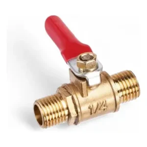 LLAVE DE PASO MACHO-MACHO 1/4 P/COMPRESOR